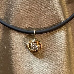 .25ct Natural Diamond Love Knot Solitaire 16”